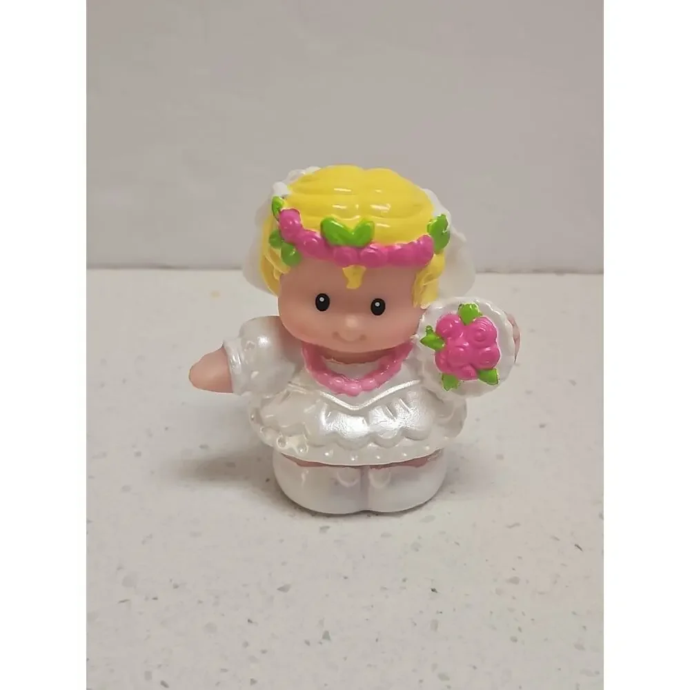 Fisher Price Little People Lot Wedding Bride Groom PVC‎ Figures Cake Toppers